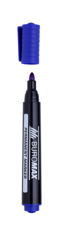 Маркер BUROMAX перманентний (BM.8700-02), синій